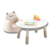 Children’s Mini Cartoon Sofa — Cute Rabbit & Bear Removable Washable Toddler Armchair (1–6 yrs)